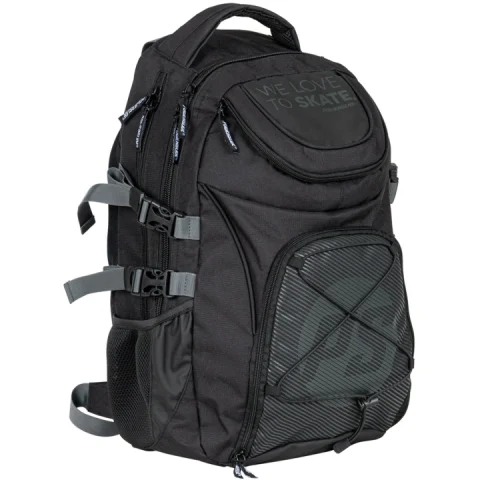 907087 WeLoveToSkate Backpack Black Powerslide