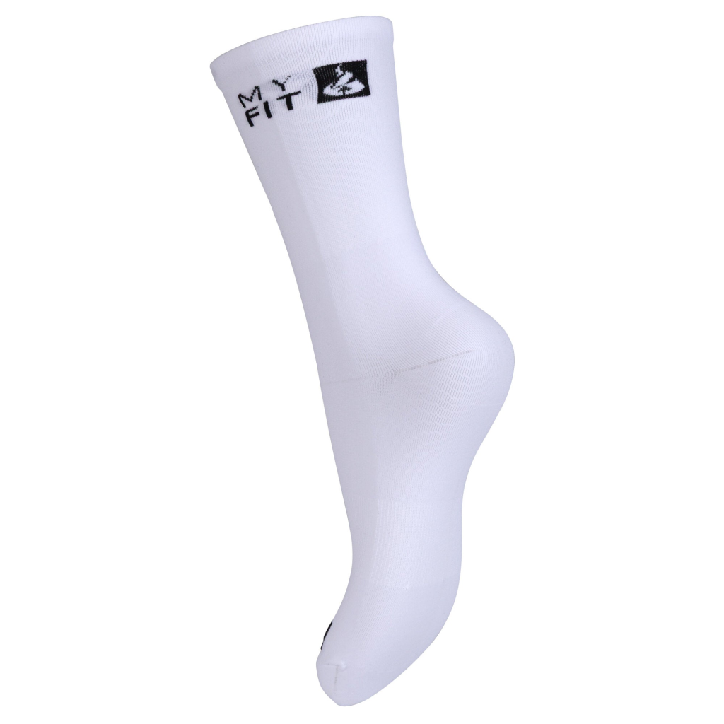 Șosete pentru role, MYFIT, Slipin Nylon 908485, (40-43), alb, ultra-subțiri, performanță pentru patinaj și ciclism - imagine 2