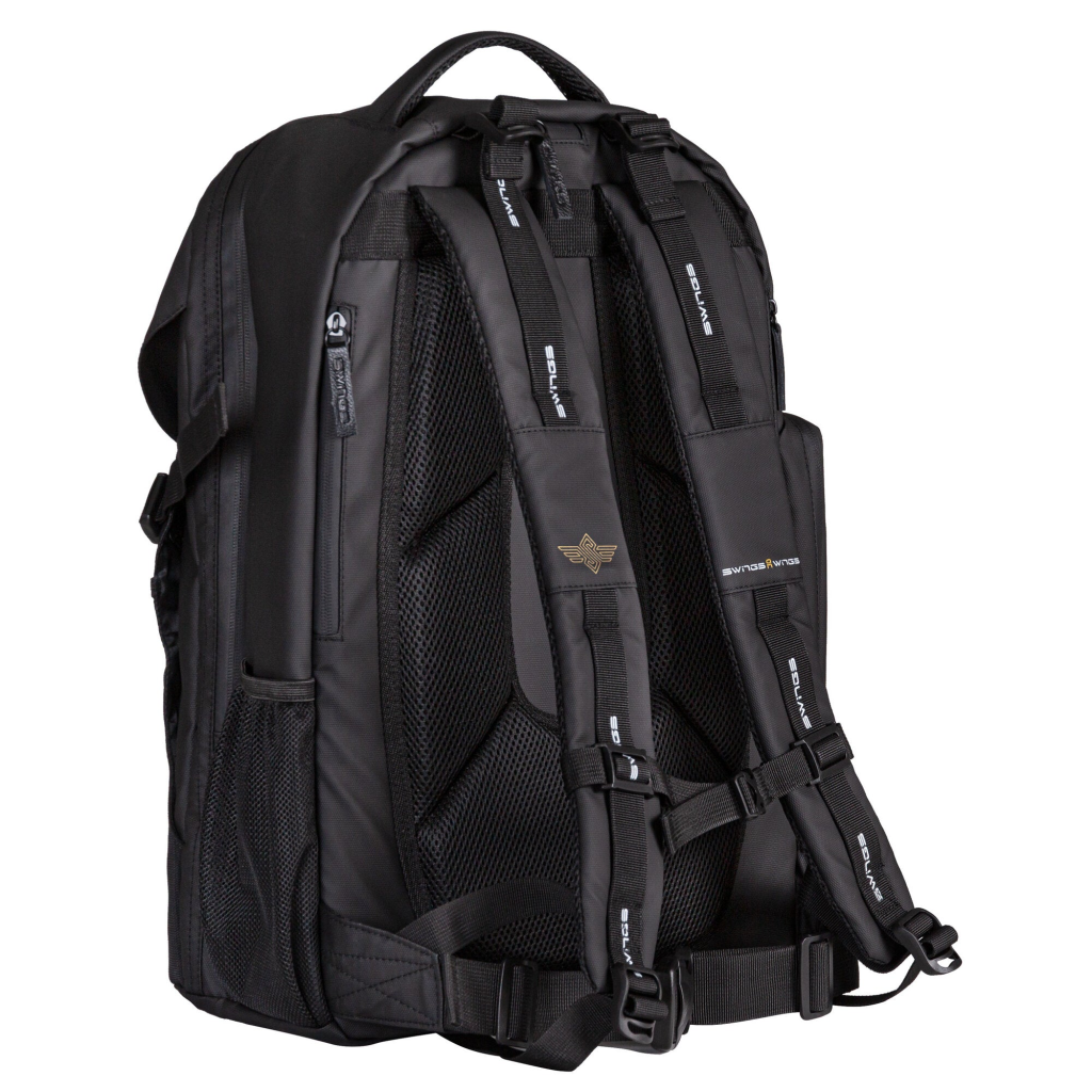 Rucsac sport, Swings, 910935, 27L, poliester și plasă, negru/auriu, compartiment role, ventilație - imagine 5
