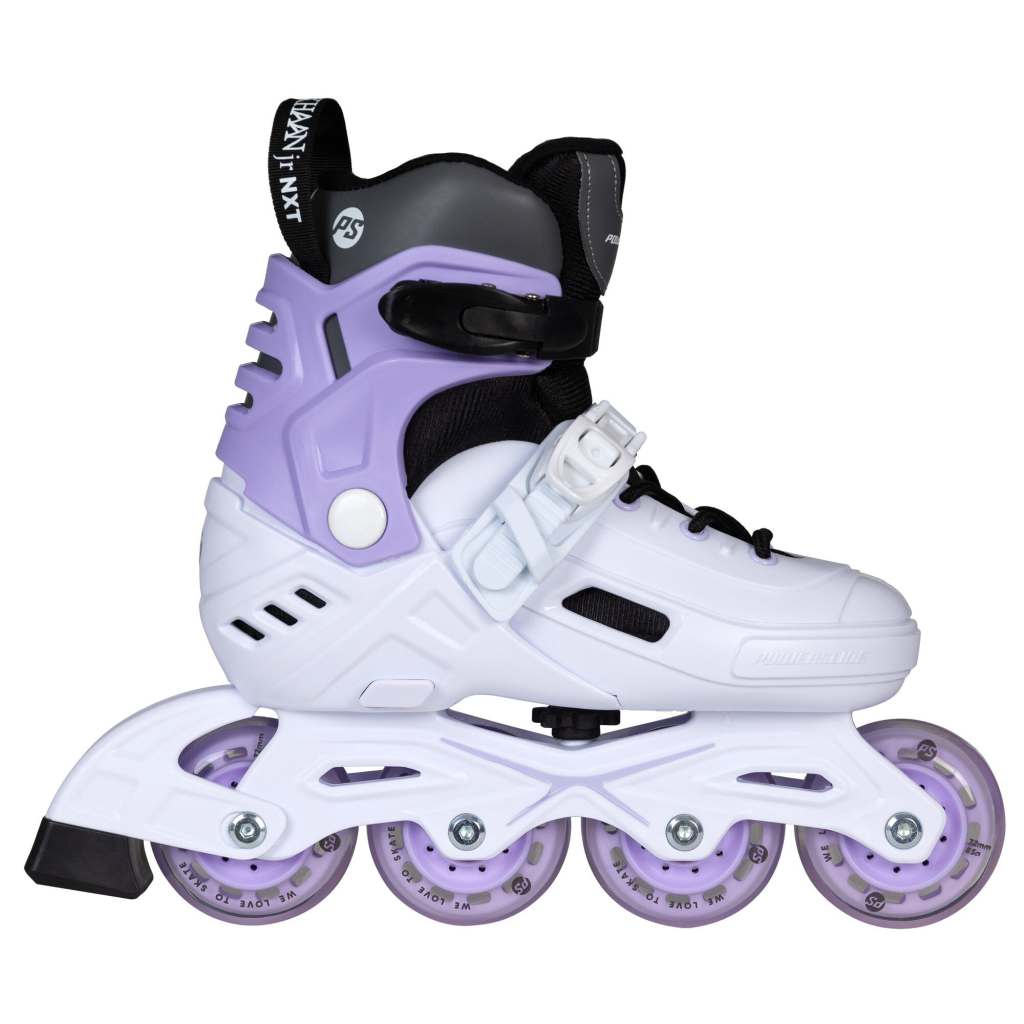 Role pentru copii, Powerslide, Khaan Junior NXT 940701, 39-42 ajustabile pe 4 mărimi, roți 85A, cadru polipropilenă, liner EVA extensibil