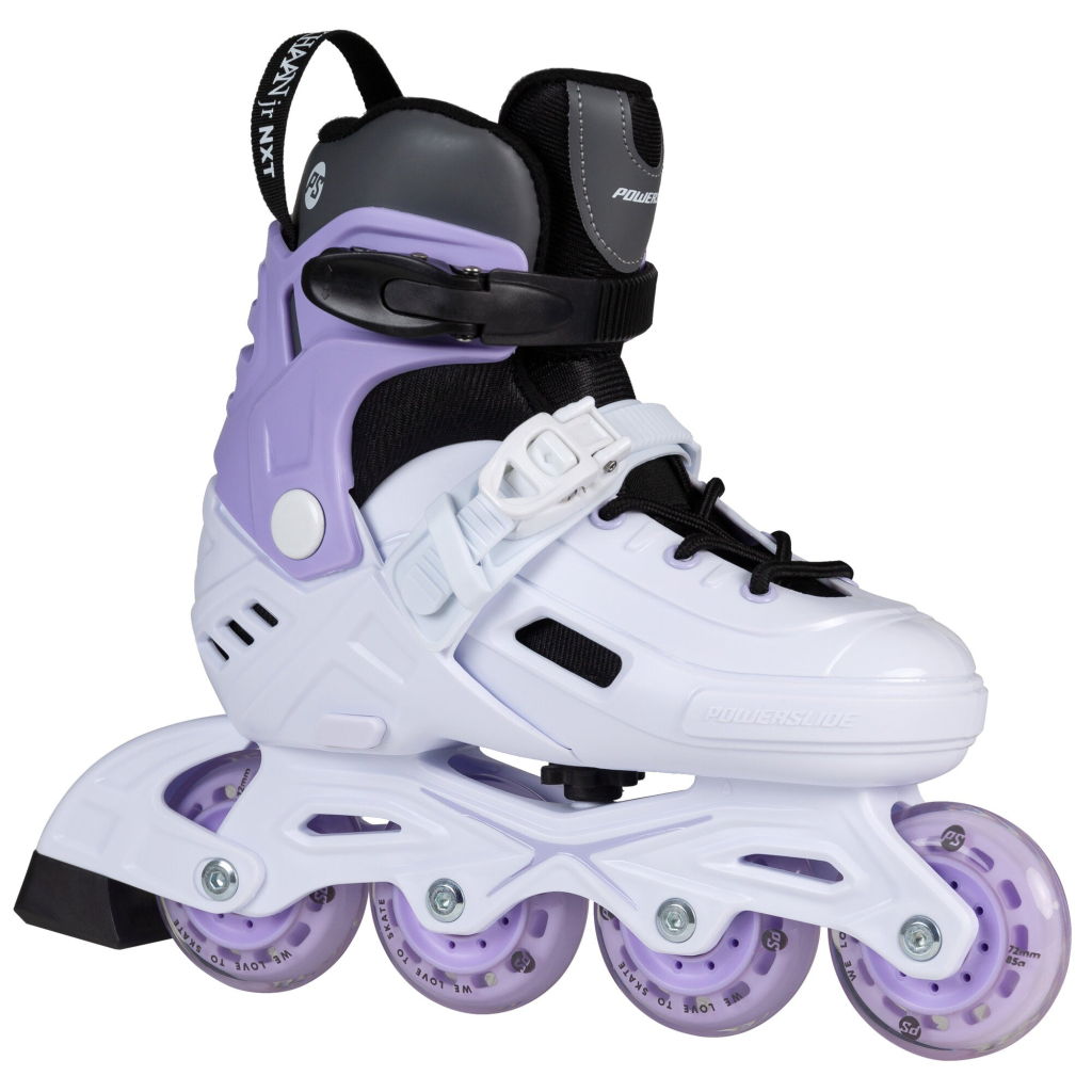 Role pentru copii, Powerslide, Khaan Junior NXT 940701, 39-42 ajustabile pe 4 mărimi, roți 85A, cadru polipropilenă, liner EVA extensibil - imagine 2