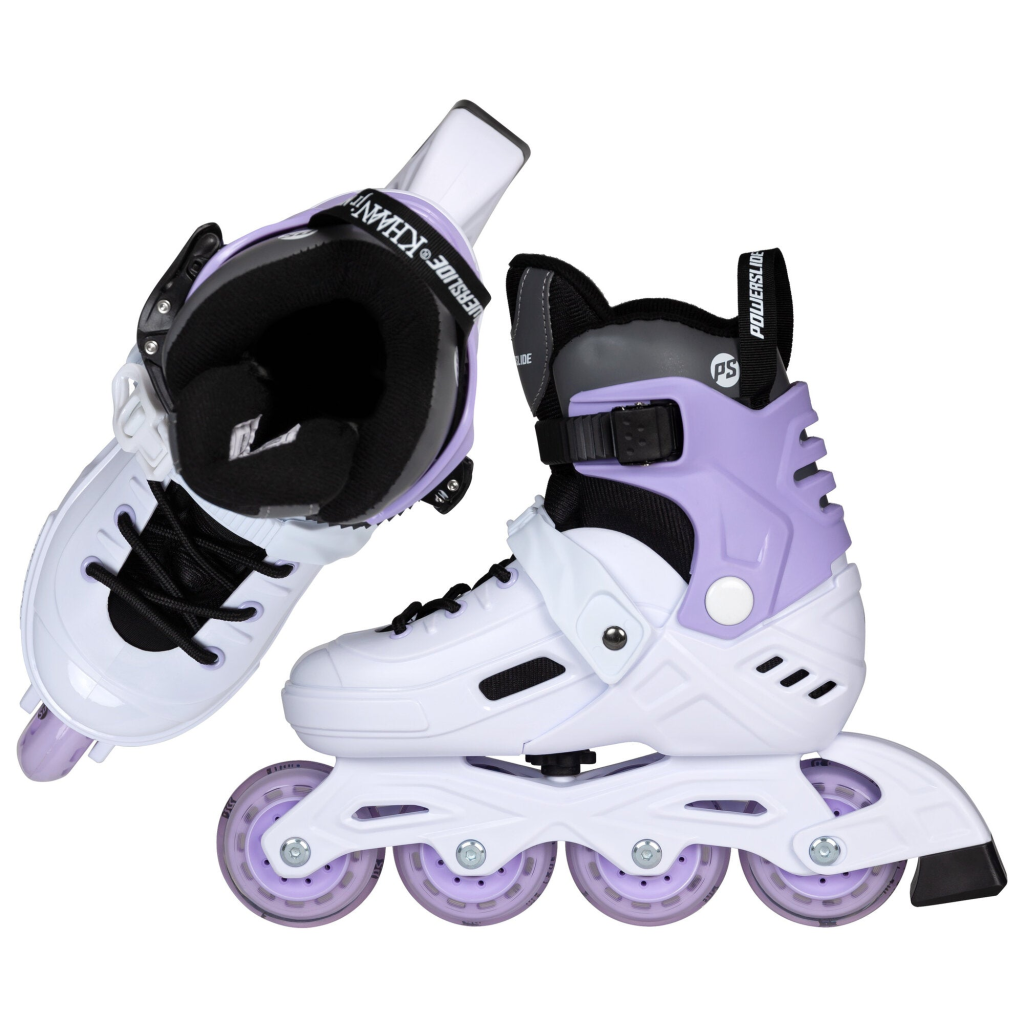 Role pentru copii, Powerslide, Khaan Junior NXT 940701, 39-42 ajustabile pe 4 mărimi, roți 85A, cadru polipropilenă, liner EVA extensibil - imagine 4