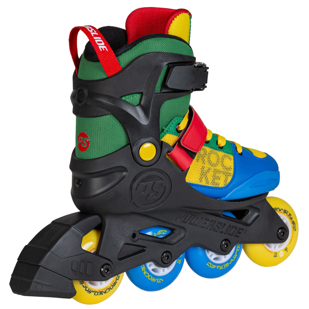 Role pentru fitness, Powerslide, Rocket Motley 940711, 33-36 ajustabile pe 4 mărimi, cadru GFRP, roți 82A, liner EVA - imagine 3
