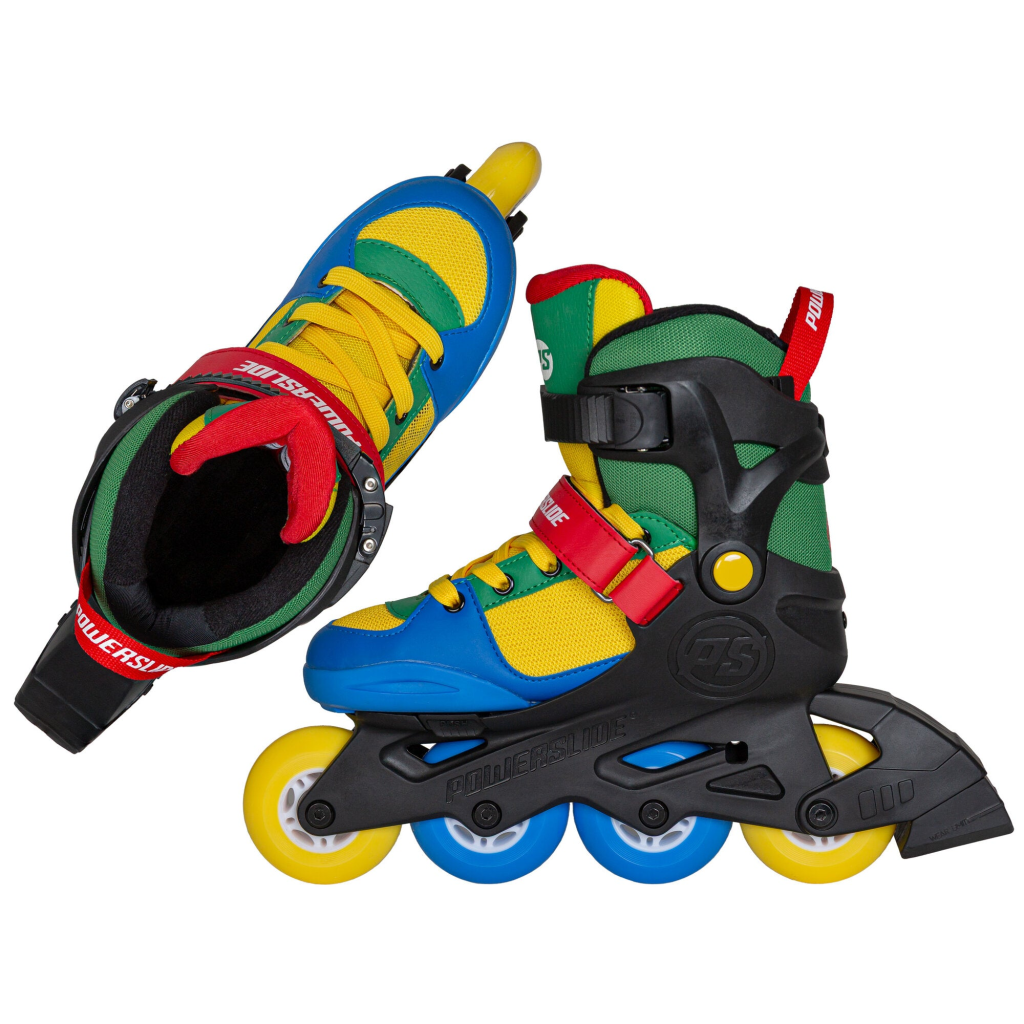 Role pentru fitness, Powerslide, Rocket Motley 940711, 33-36 ajustabile pe 4 mărimi, cadru GFRP, roți 82A, liner EVA - imagine 4