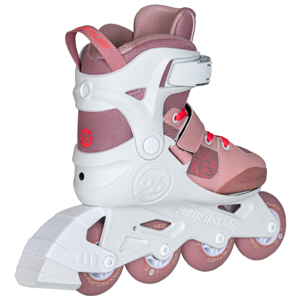 Role pentru fitness, Powerslide, Rocket Pale Mauve 940712, 37-40 ajustabile pe 4 mărimi, cadru GFRP, roți 82A, liner EVA - imagine 3