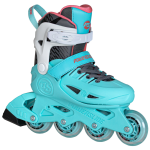Role pentru fitness, Powerslide, Stargaze Aqua 940714, ajustabile pe 4 mărimi, cadru GFRP, roți 82A, liner EVA - imagine 2