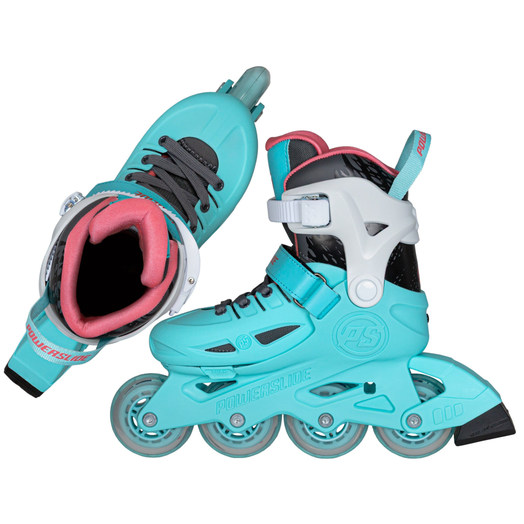 Role pentru fitness, Powerslide, Stargaze Aqua 940714, 33-36, ajustabile pe 4 mărimi, cadru GFRP, roți 82A, liner EVA - imagine 4