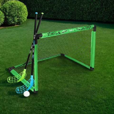 Set hochei pentru role BRH2521 HOCKEY cu 1 poartă + 2 bețe + minge NILS
