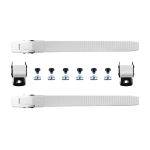 FRBUK-S-WH-210 SEBA FR – SAFETY TOP BUCKLES 210mm (MALE + FEMALE) PAIR – WHITE - imagine 1