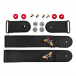 FRPWST-UFR-DD-BK-425 SEBA FR – UFR POWERSTRAP DD + LOOP + SCREWS – BLACK + DD LOGO -425mm PAIR – 38/42 - imagine 1
