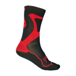 SEBA FR – NANO SPORT SOCKS – BLACK/RED – 42-44 - imagine 1