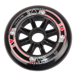 Roți SEBA Street Kings 110mm/88A – Negru – Set 3 - imagine 1