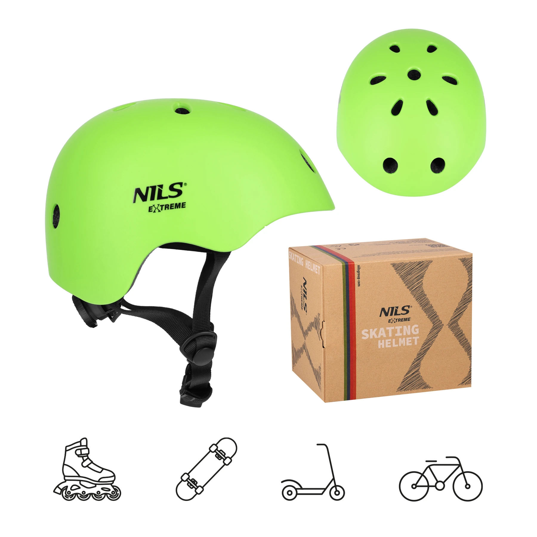 Cască p-u role MT301 Abisal GREEN SIZE XS (48-52cm) HELMET NILS EXTREME