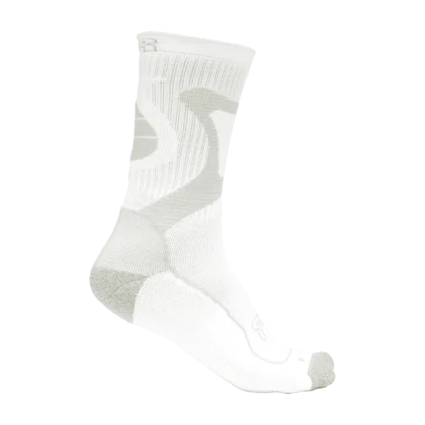 RSO-N-WH-GY-L SEBA FR - NANO SPORT SOCKS - WHITE - 42-44