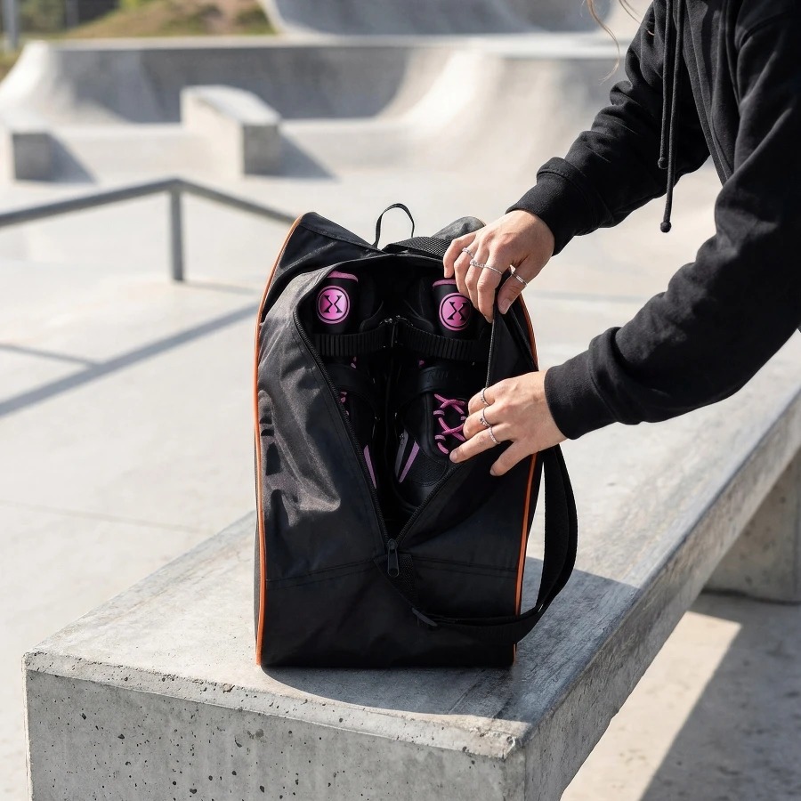 Geantă role, Nils Extreme, TS101 | Material: 420D nylon, Model: TS101, Type: inline skate bag – one-shoulder - imagine 4