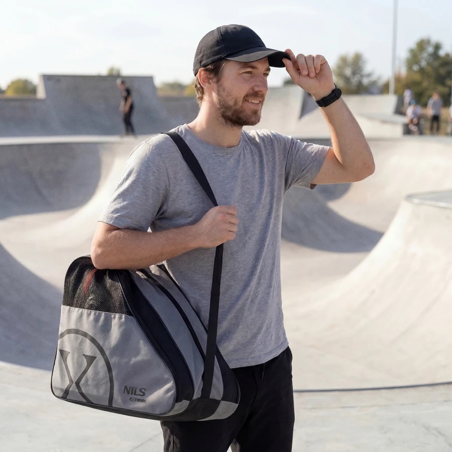 Geantă patine, Nils Extreme, TS110 | Material: PE, Model: TS110, Culoare: grey - imagine 2