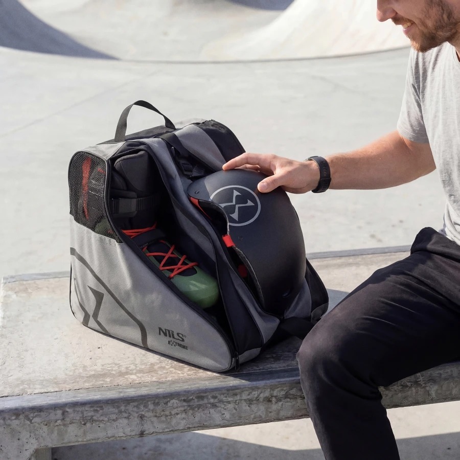 Geantă patine, Nils Extreme, TS110 | Material: PE, Model: TS110, Culoare: grey - imagine 4