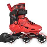 Patine cu role POWERSLIDE PHUZION KIDS SKATES Universe red, Hardboot - imagine 2