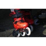 Patine cu role POWERSLIDE PHUZION KIDS SKATES Universe red, Hardboot - imagine 6
