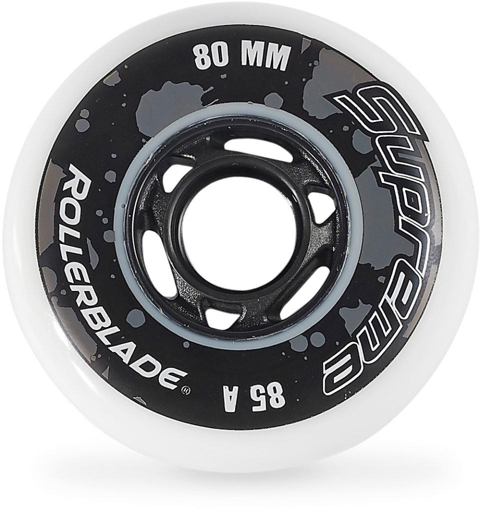 Roți pentru role Rollerblade 80 mm - 85A, model 800663, 8 bucăți